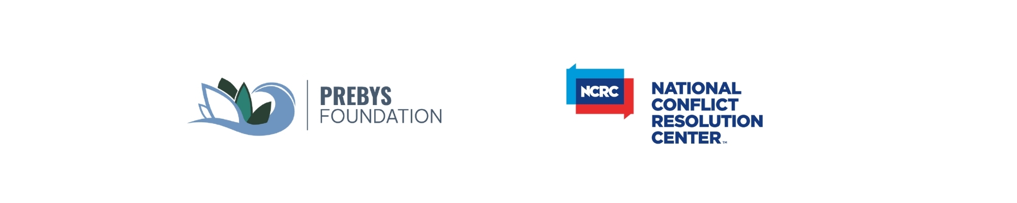 Prebys Foundation and National Conflict Resolution Center logos